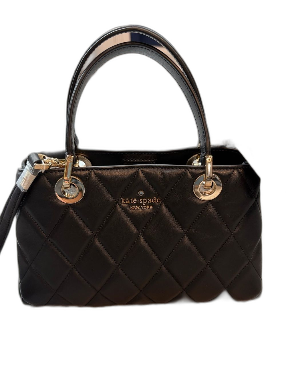 Kate Spade CAREY ~ Small Quilted Sullivan Satchel K1849 ~ BLACK